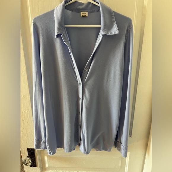Wilfred Jessie Long Sleeve Button Up - Size Small - Blue - Picture 2 of 6